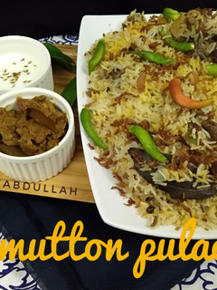 A picture of Mutton pulao.