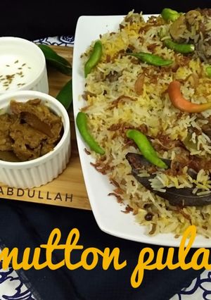 A picture of Mutton pulao.