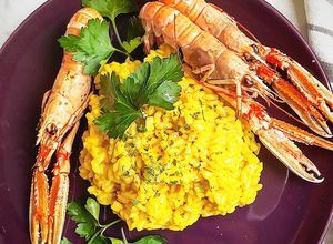 Foto di Risotto con scampi e zafferano