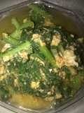Tumis sosin + telur (No minyak)