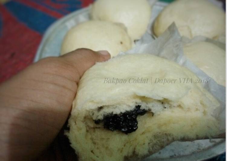 Resep Bakpao coklat menul dan lembut #RotiTanpaOven Anti Gagal