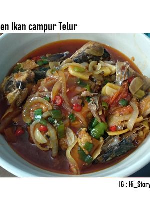 Foto resep Sarden Ikan Campur Telur (bumbu iris)