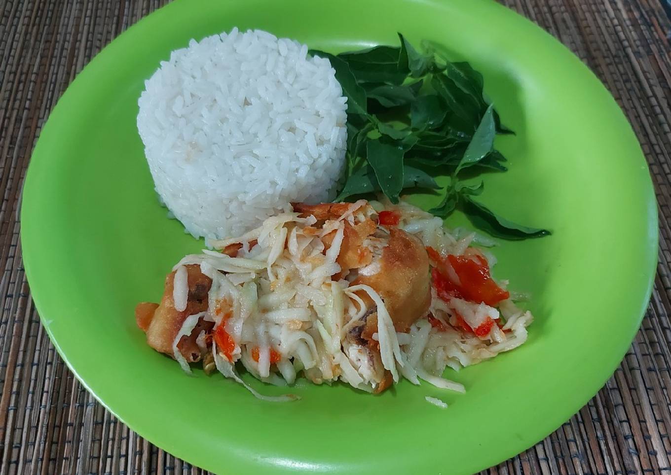 Ayam geprek sambal mangga