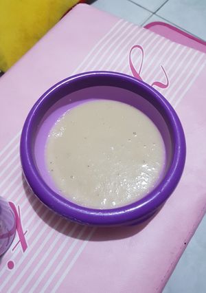 Foto resep Resep Mpasi 6m+ Bubur Tepung Beras Putih Apel Pisang