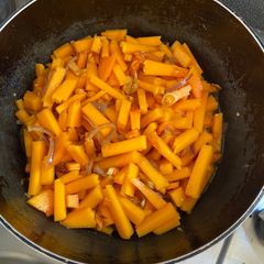 A picture of Pumpkin bhaji #cookeverypart.