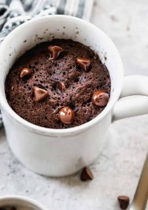 A picture of Chocolate mug cake.