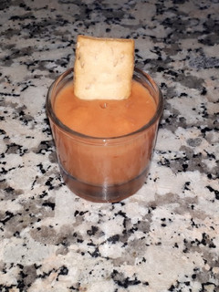Una foto de Salmorejo de mango