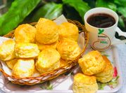 A picture of savoury cheese biscuits
