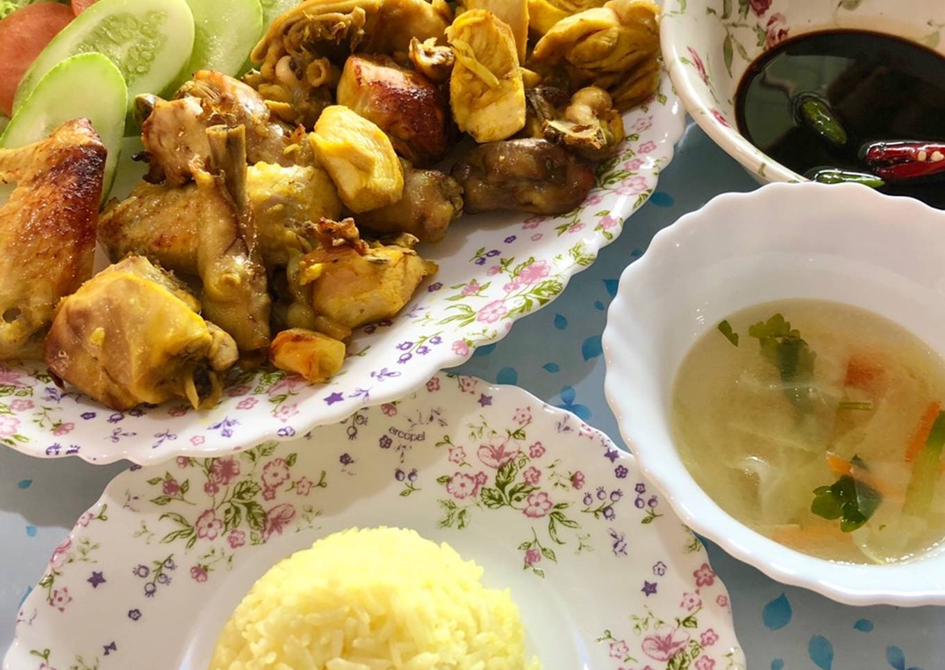 Resepi Sup Nasi Ayam dan Sos Cukup Rasa [Part 2] yang Sempurna dan Gampang