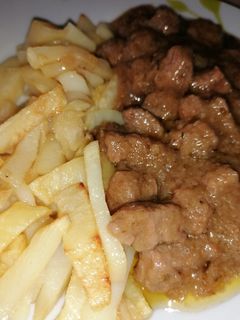 Una foto de Ternera en salsa de cerveza