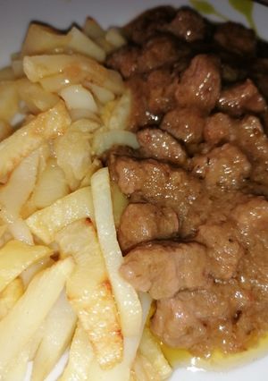 Una foto de Ternera en salsa de cerveza