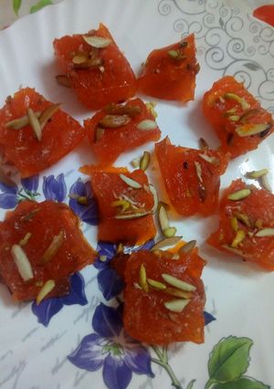 A picture of Bombay special Karachi halwa.