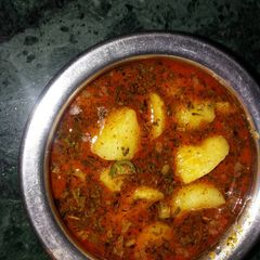 A picture of Dahi wale aalu.