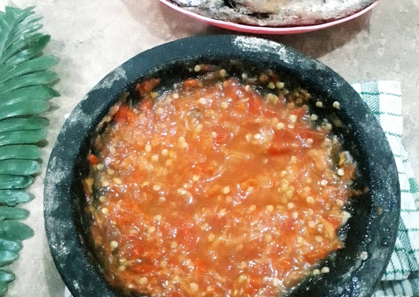 Sambal rebus tanpa minyak