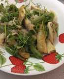 Nấm đông cô xào đậu hũ