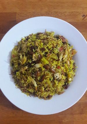 صورة لوصفة برياني رز بالخضار والدجاج