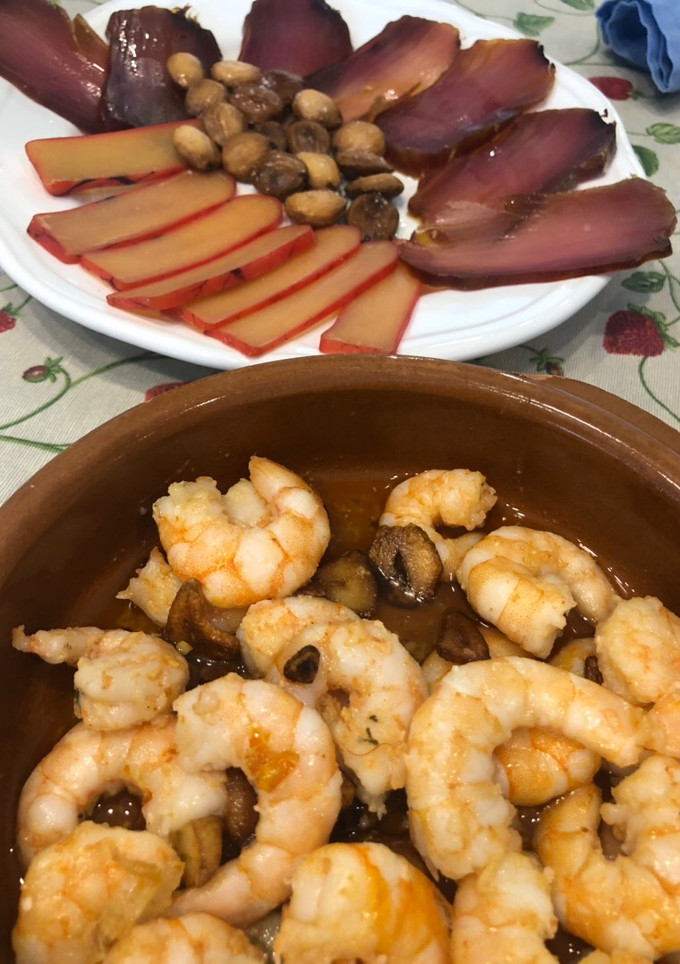 Una foto de Langostinos al ajillo