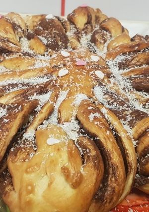 O poză a rețetei Floare cu nutella.