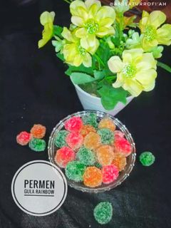 Foto resep Cemilan & Jajanan Rainbow~Permen Gula Rainbow