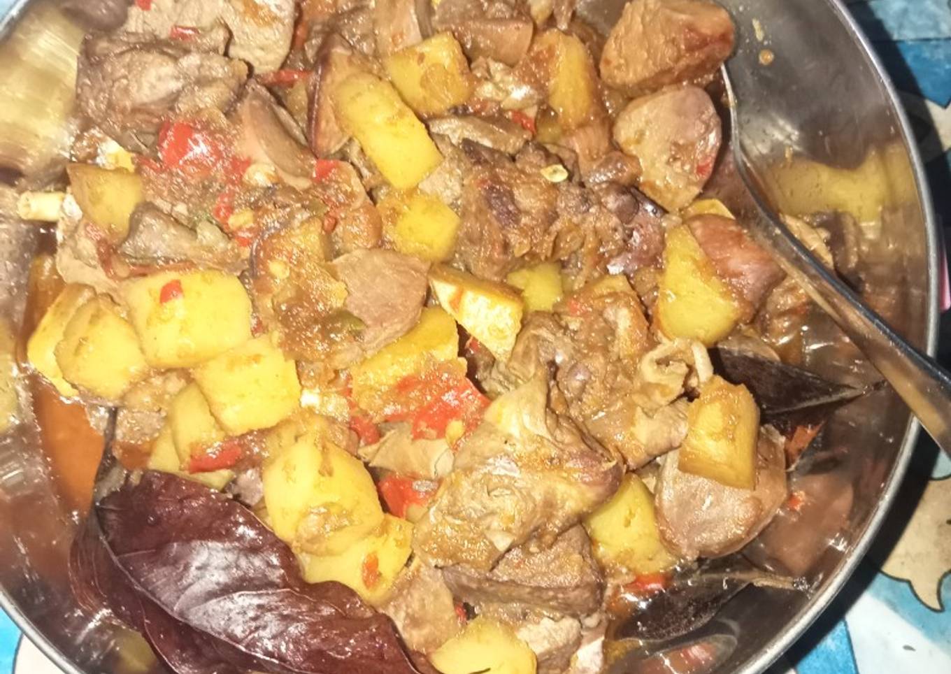 Sambel goreng kentang ati ampela