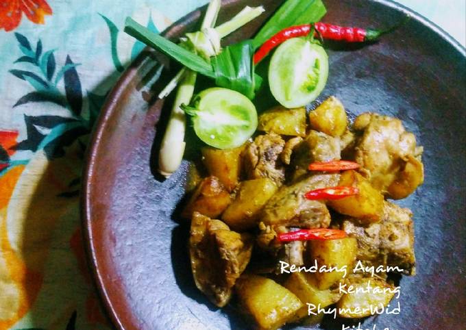 Rendang Ayam Kentang Simpel