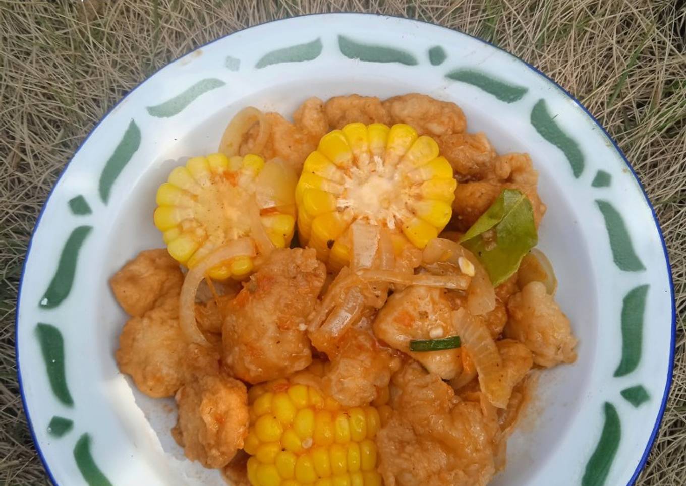 Ayam Jagung Saus Padang