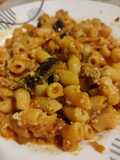 Chifferi al ragù di vitello e melanzane