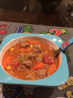 A picture of Meatball Soup.
