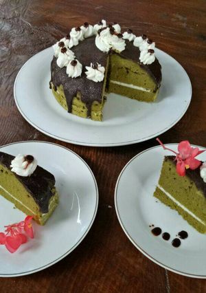 Foto resep Greentea cake kukus