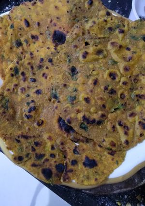 મેથી વાળા બાજરાના થેપલા (Methi Bajara Thepla Recipe in Gujarati) રેસીપી મુખ્ય ફોટો