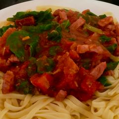 A picture of Spinach Linguine.