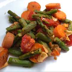 Una foto de Ensalada de espárragos