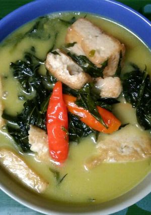 Foto resep Santenan tahu+daun singkong