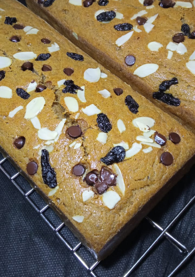 Foto resep Bolu Pisang Panggang Tanpa SP, Banana Cake lembut