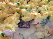 A picture of white fish pie