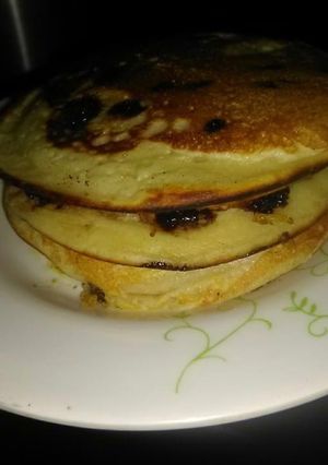 A picture of Chocolate chip loaded pancake.