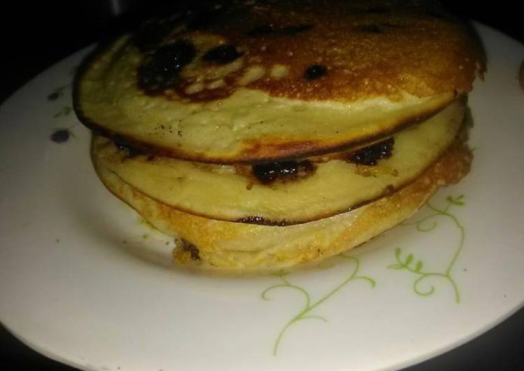 Chocolate chip loaded pancake