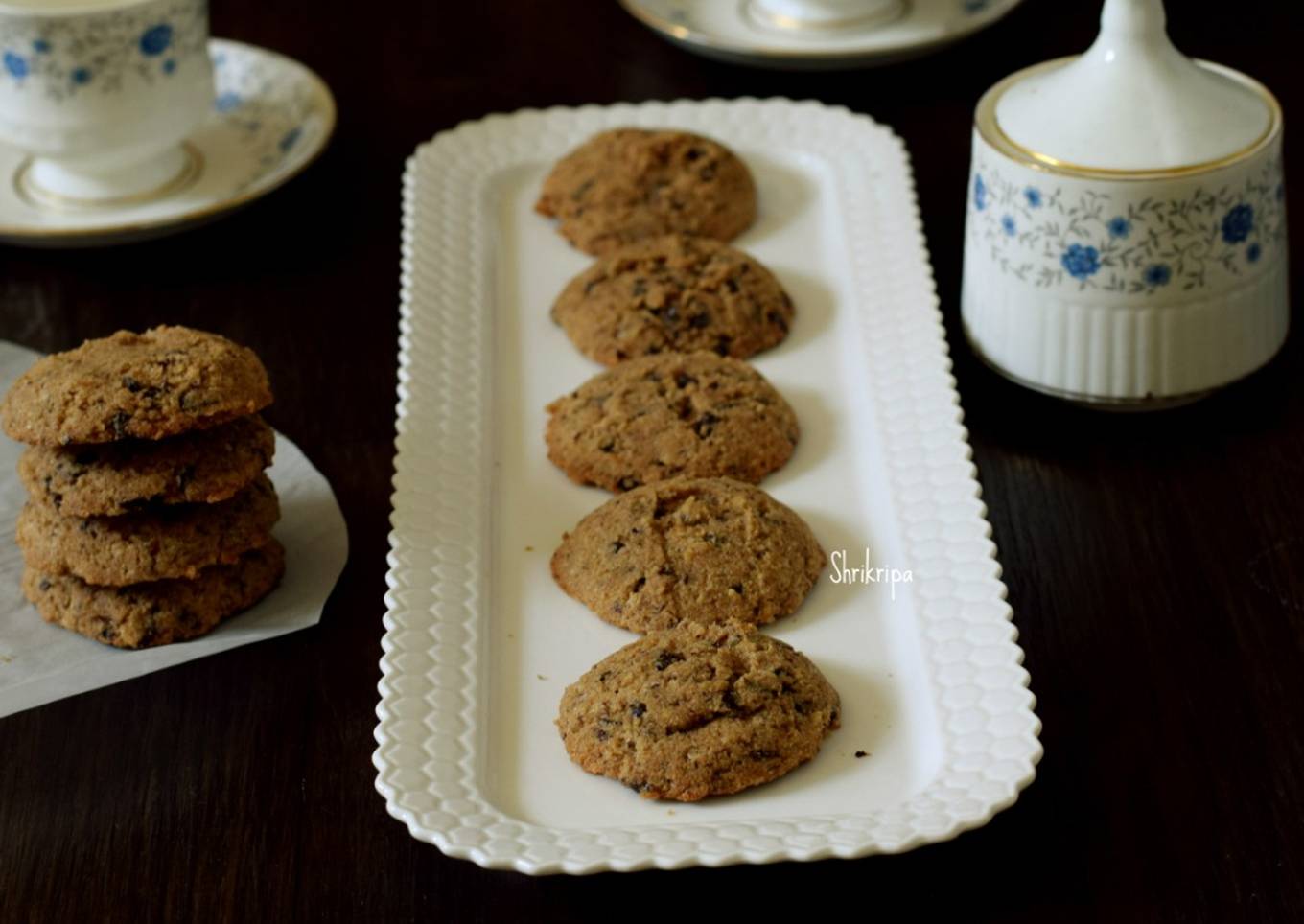 Eggless Coconut Flour Choco chip cookies