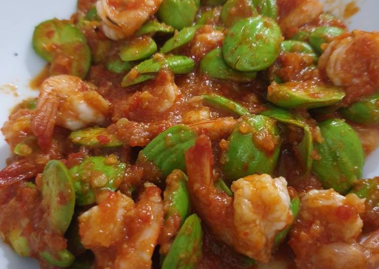 Langkah Mudah untuk Menyiapkan Sambal udang pete, Lezat Sekali