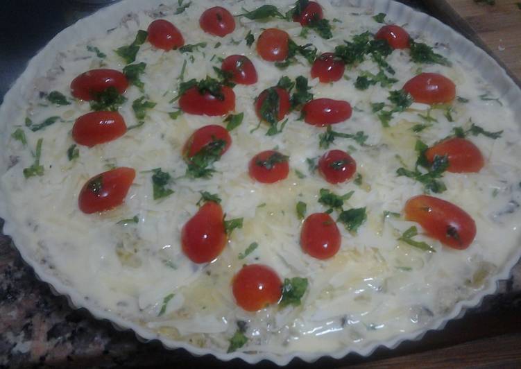 Tarta de penca de brócoli y atún