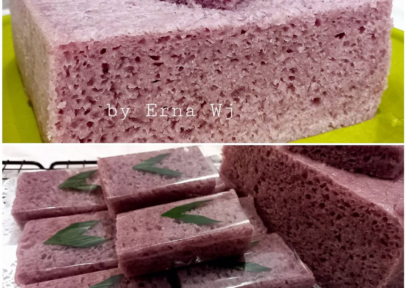 Kue kukus ubi ungu