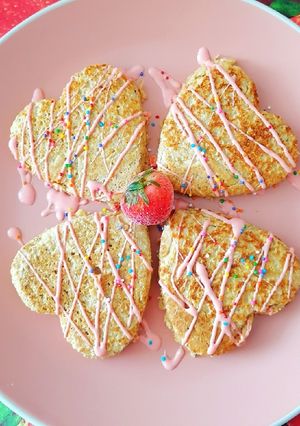 Una foto de Hot cakes de corazón 💗