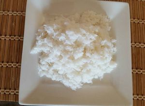Una foto de Arroz blanco, simple
