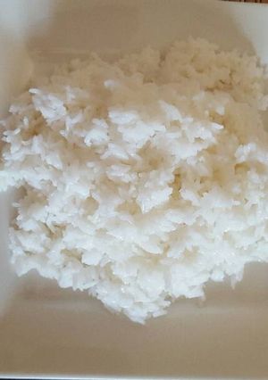 Una foto de Arroz blanco, simple