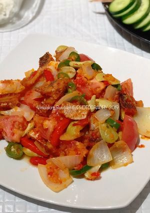 Foto resep Oseng gabus ikan asin