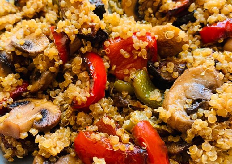 Salteado de verduras y quinoa