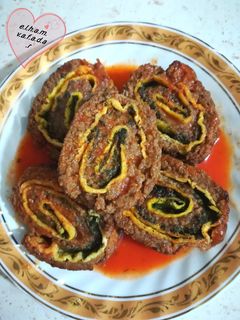 عکسی از دستور رولت گوشت سسی الهام پز