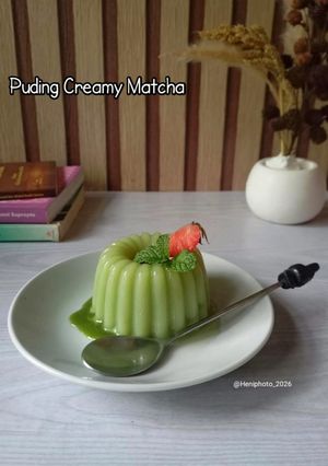 Foto resep Puding Creamy Matcha
