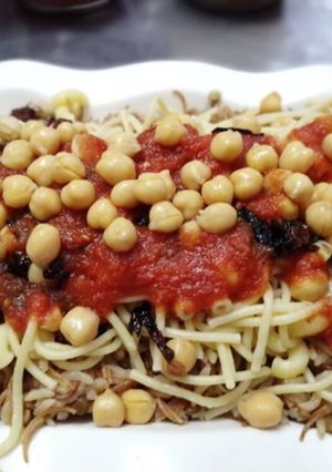 صورة لوصفة الكشري المصري -كشري الطبق الواحد