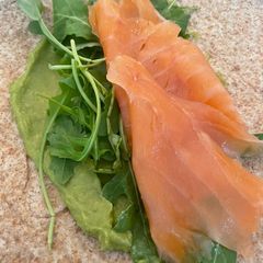 A picture of Smoked Salmon & Avocado Wrap 🥑.